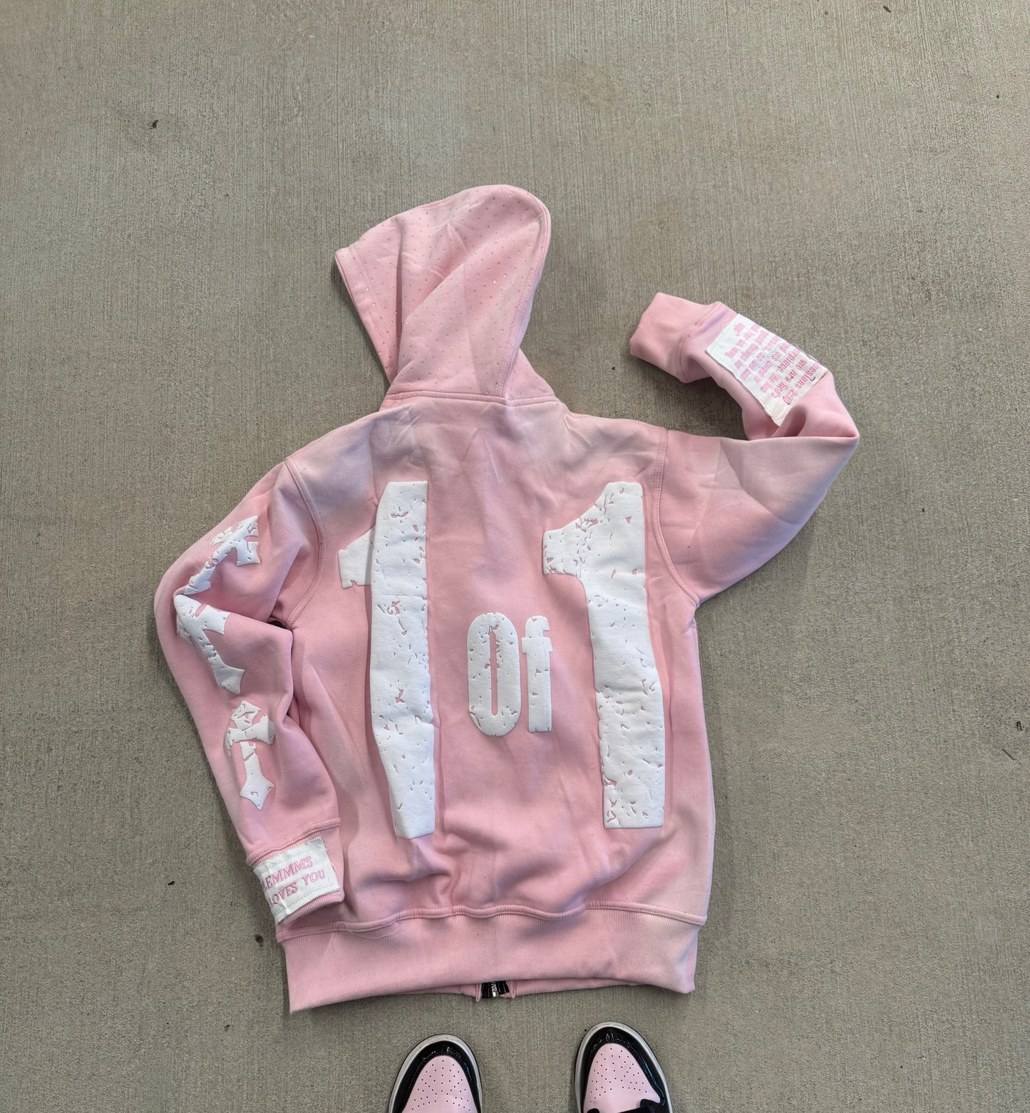 PINK CHOSEN BY GOD ZIP UP