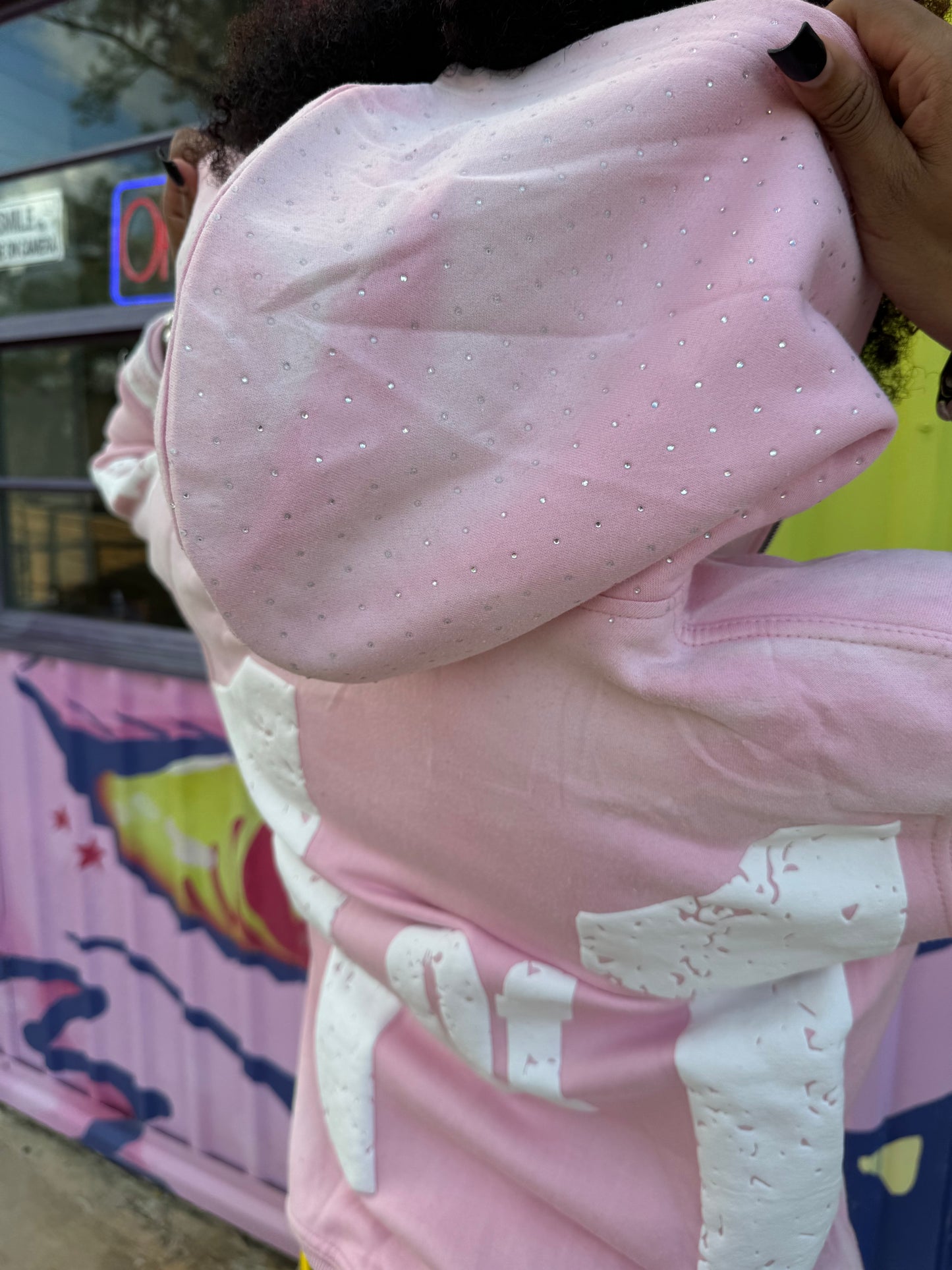 PINK CHOSEN BY GOD ZIP UP